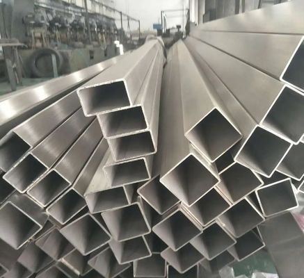 1.4319 301 مربع أنبوب الفولاذ المقاوم للصدأ 40 X 40 X 2mm