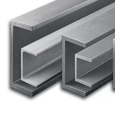 الملفات الصلبة المقاومة للصدأ ذات الشكل &quot;ج&quot; المسالجة بالساخن الدرجة 316 4 &quot;X 2&quot; X 0.25 &quot;