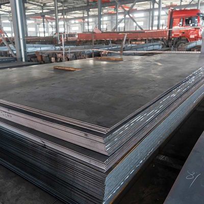 JIS G3101 SS400 صفيحة فولاذ الكربونية المطاطية الساخنة 10 X 2000 X 6000mm
