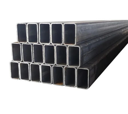 1أنبوب أنابيب من فولاذ الكربون RHS مستطيل من فولاذ خفيف قطعة مجوفة 25mm X 50mm X 1.2mm
